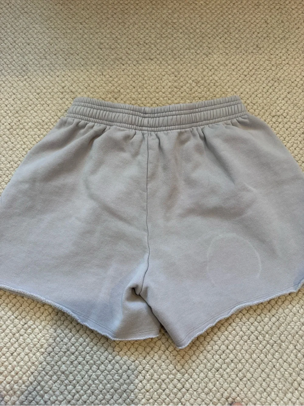 ALO Yoga Pale Gray Casual Athletic Shorts